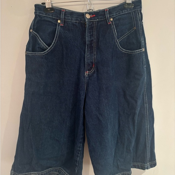 Y2k EXCO Blue Baggy Jorts - Picture 4 of 6